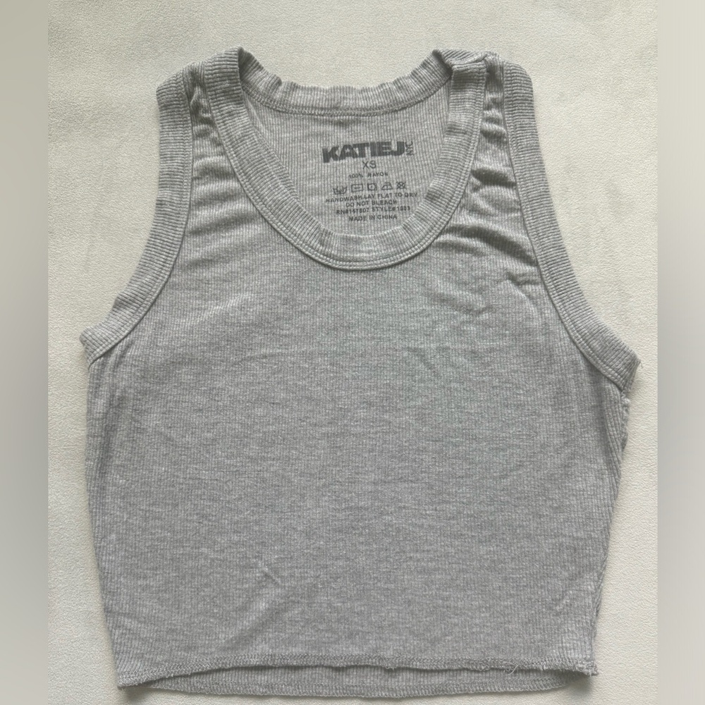 Junior Katie J NYC Gray tank top